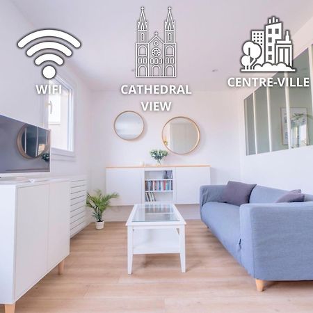 Apartament Le Clovis - Cathedrale Reims Zewnętrze zdjęcie